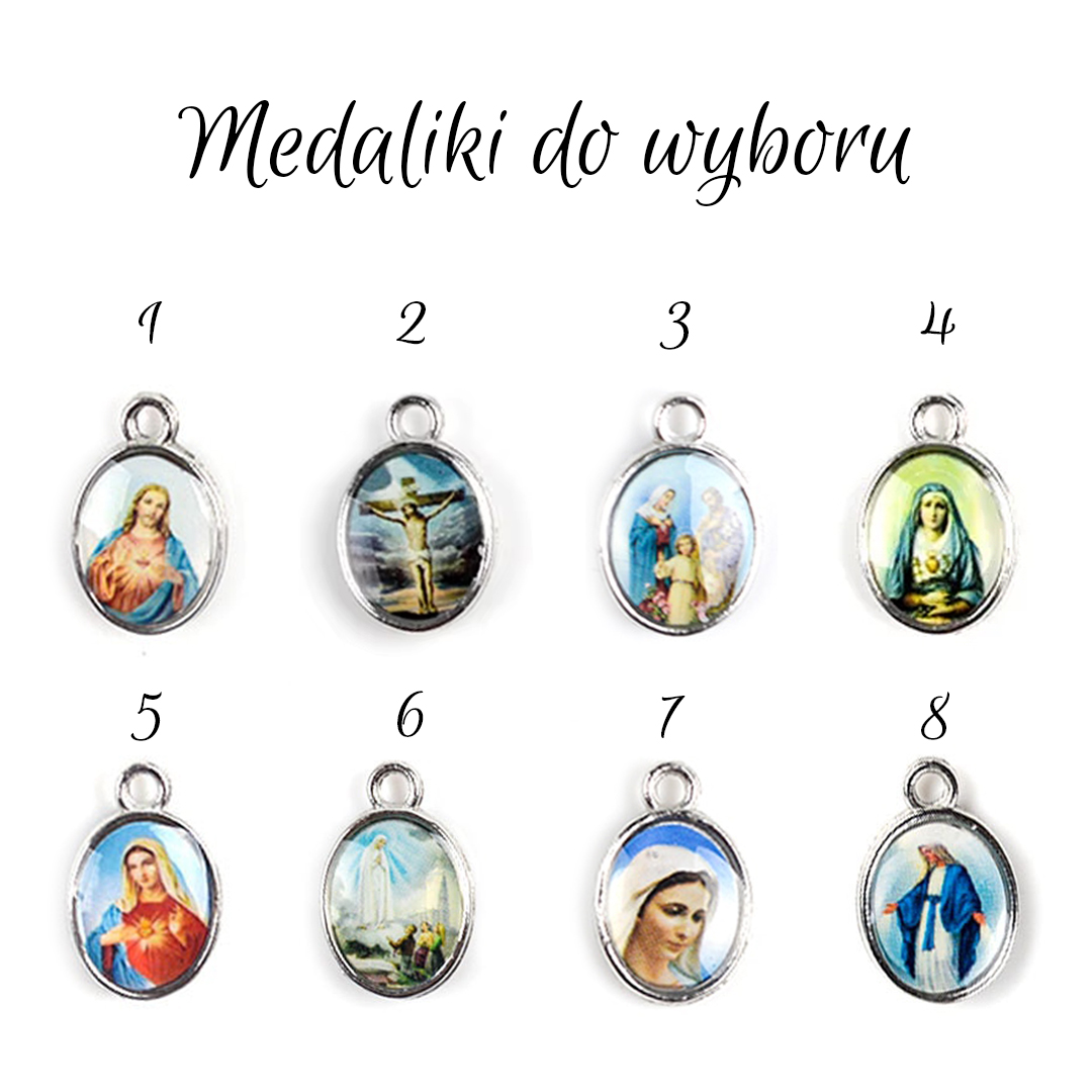 Różaniec bransoletka na rękę ✞ sodalit matowy ✞ WRB080 - ArtUnique zdjęcie 4