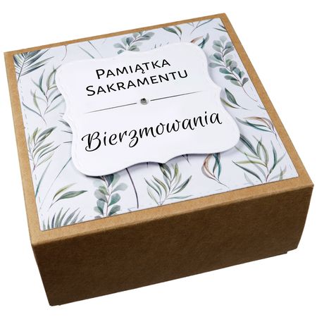 Pudełeczko podarunkowe na różaniec Boho2 • NAPIS DO WYBORU