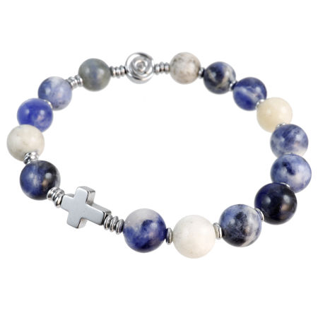 Różaniec bransoletka ✞ sodalit WRB093